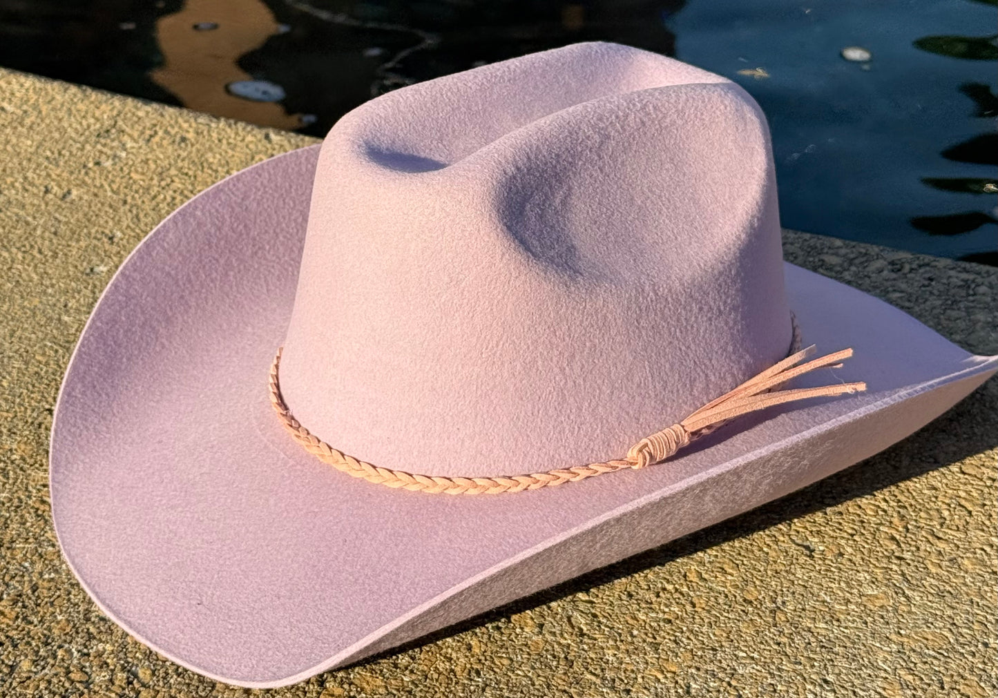 100% Wool Cowboy Hat Solid, Solid Cowboy Hat for Burning