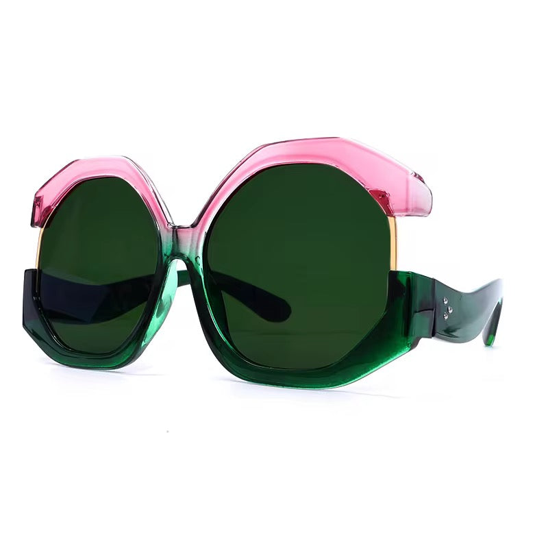 Lush Statement Sunglasses - Durable Resin & Metal Unisex Design - Lightweight - Accessorizmee