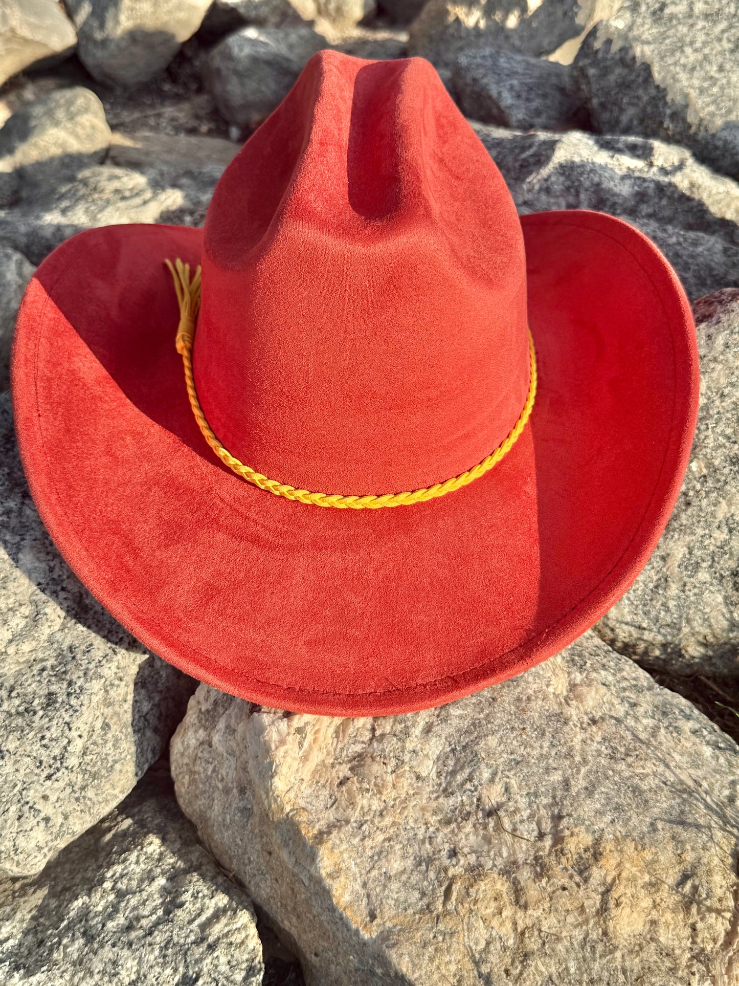 Vegan Suede Cowboy Hat Solid, Solid Cowboy Hat for Burning,, Rancher Hat, Wide Brim Hat, Hat for customization