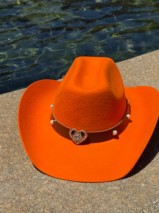Heartless 100% Wool Cowboy Hat Solid, Solid Cowboy Hat for Burning