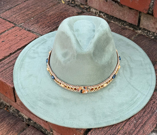 Rockme Suede Wide rim Fedora