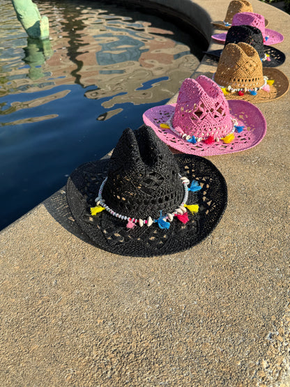 Spring Hand Woven Straw Cowboy Hat
