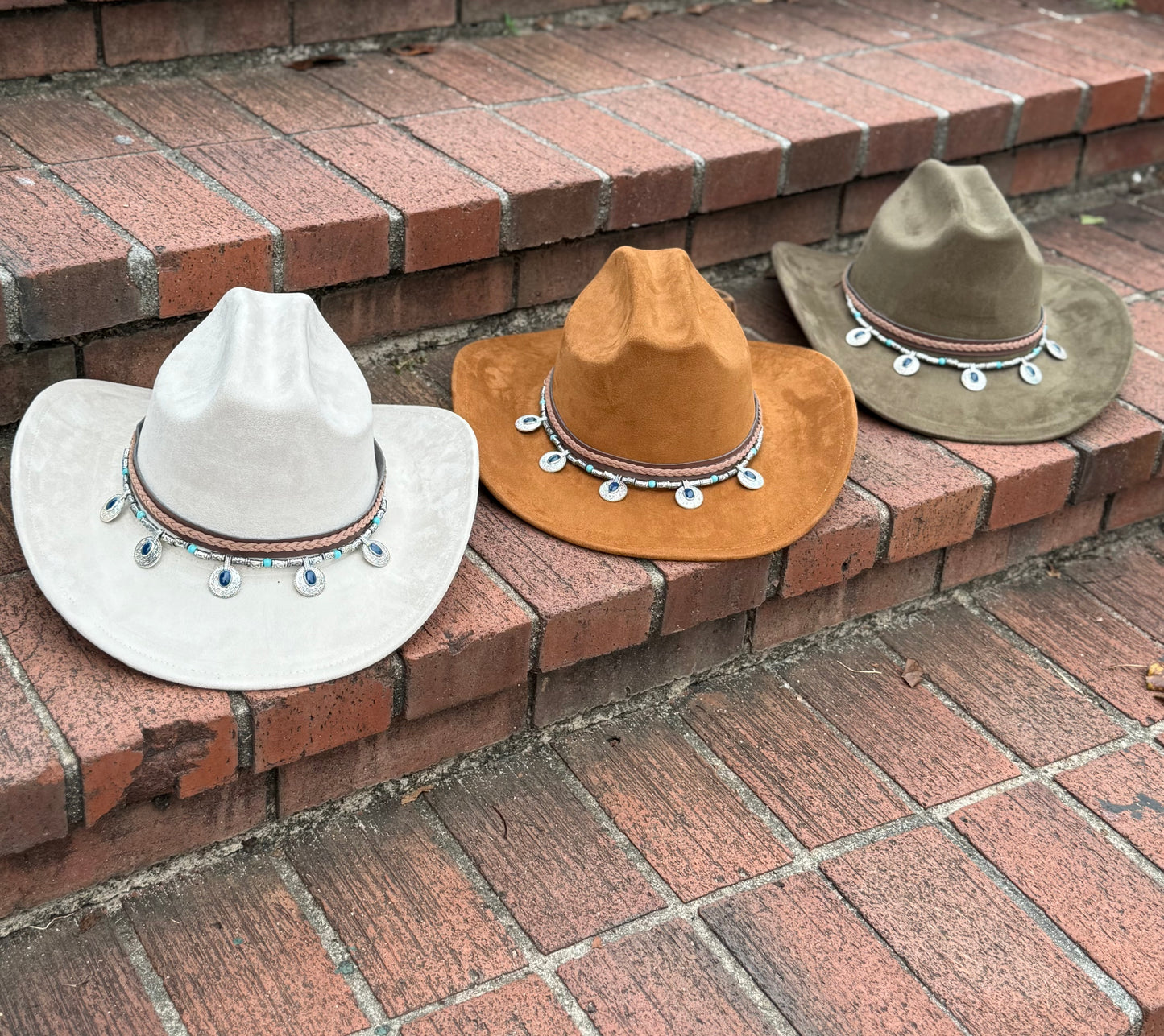 Premium Medallion Suede Cowboy Hat