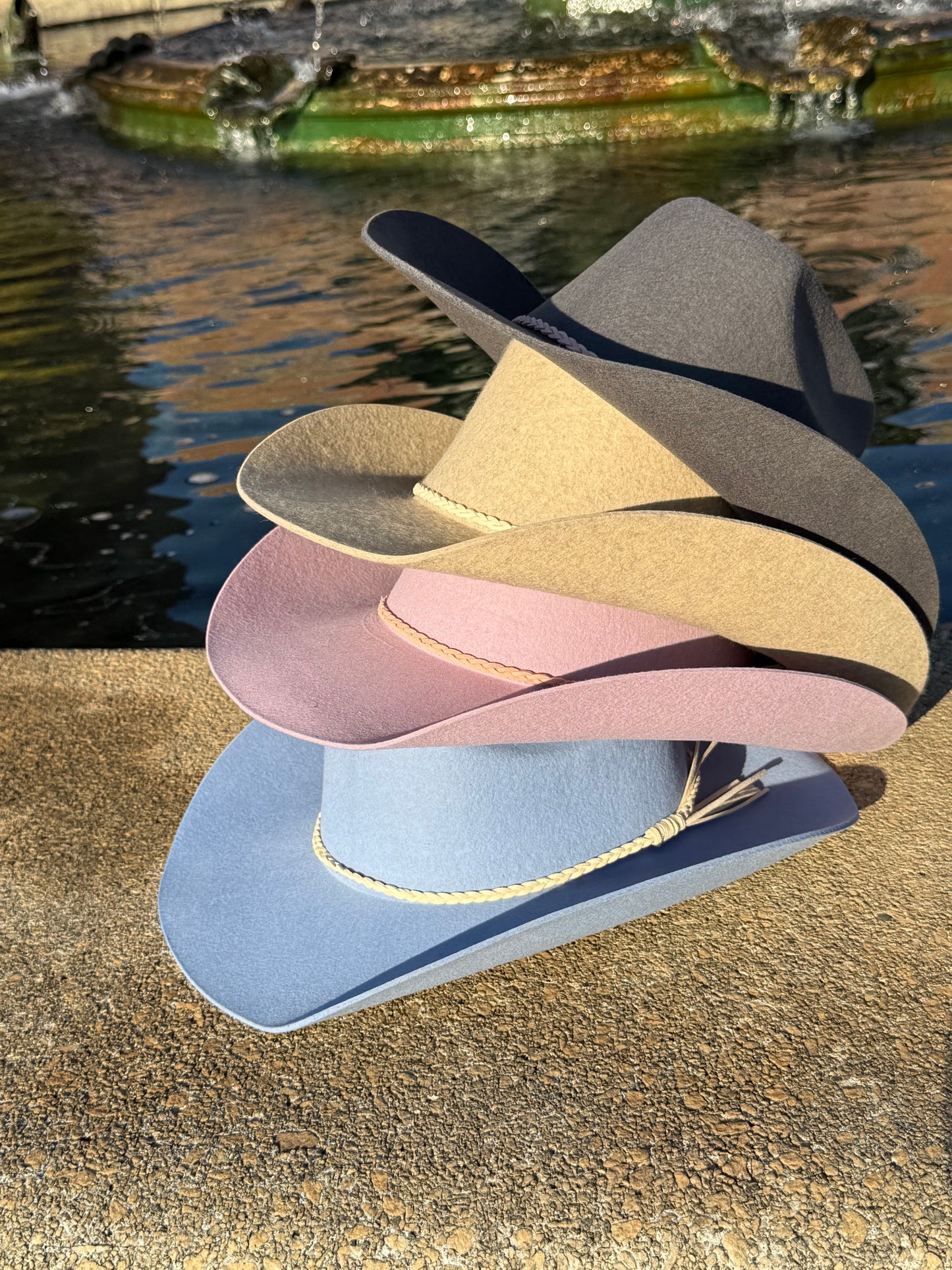 100% Wool Cowboy Hat Solid, Solid Cowboy Hat for Burning