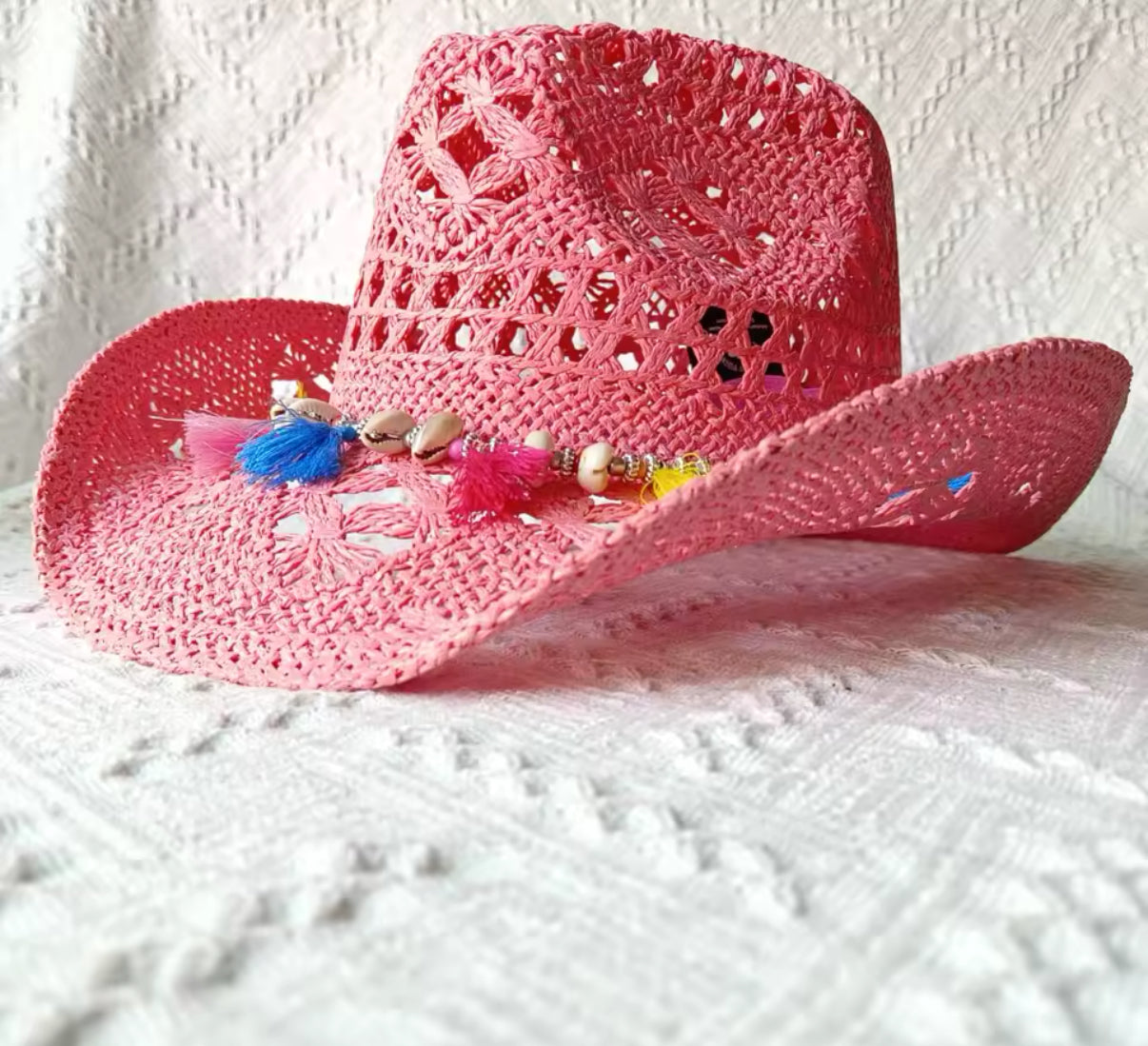 Hand Woven Straw Cowboy Hat- Shores