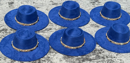 Royal Round Boater Brim Fedora Hat