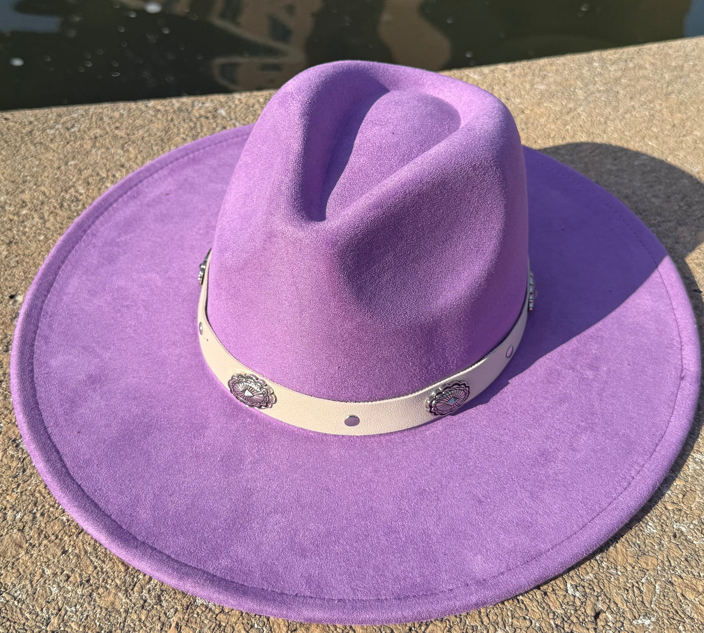 Flare Suede Wide Brim Fedora