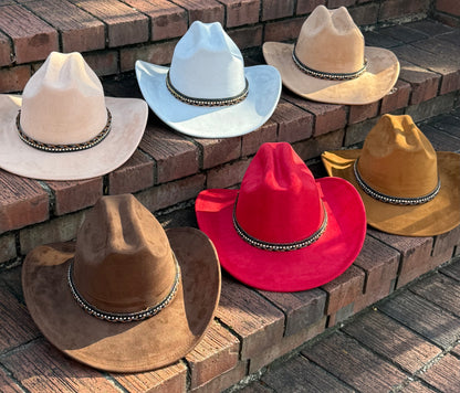 Premium Retro Suede pinched Cowboy Hat