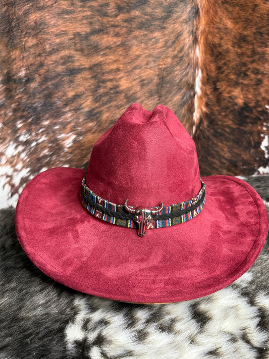 Premium Suede Cowboy Hat - Adjustable Straps Inside, Unisex Design, Size 56-58cm, Western Style, Fashionable & Functional, Shipped in a Box - Accessorizmee