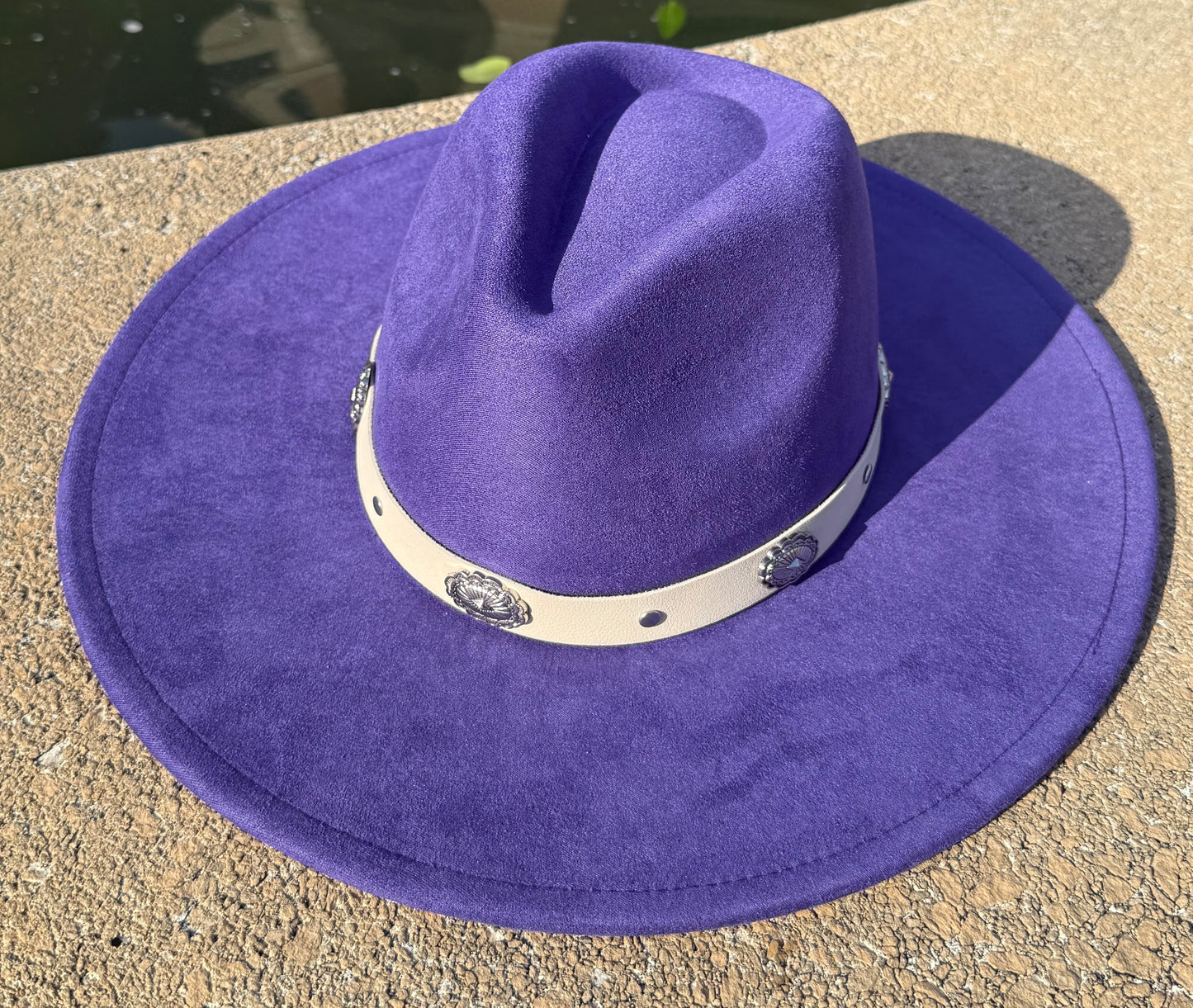 Flare Suede Wide Brim Fedora