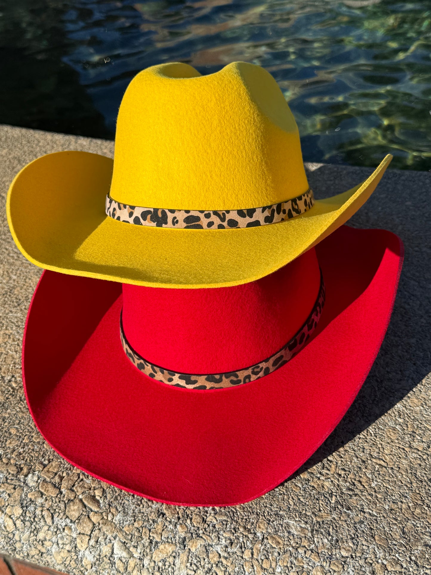 Leopard 100% Wool Cowboy Hat Solid, Solid Cowboy Hat for Burning
