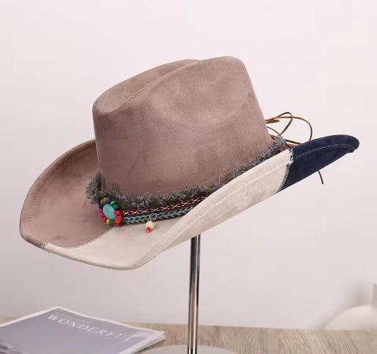 Patchland Boho Suede Cowboy Hat