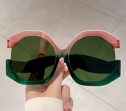 Lush Statement Sunglasses - Durable Resin & Metal Unisex Design - Lightweight - Accessorizmee