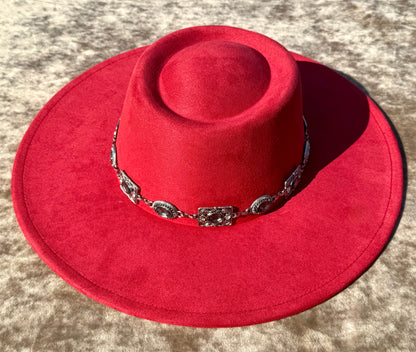 Round Boater Brim Diamond Dust Hat -Unisex ,Adjustable & Stylish Suitable for Pyrography, Laser Engraving