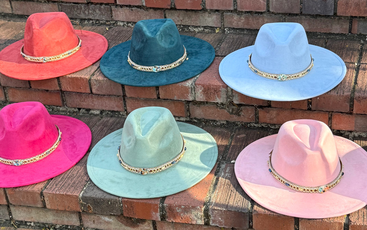 Rockme Suede wide brim Fedora