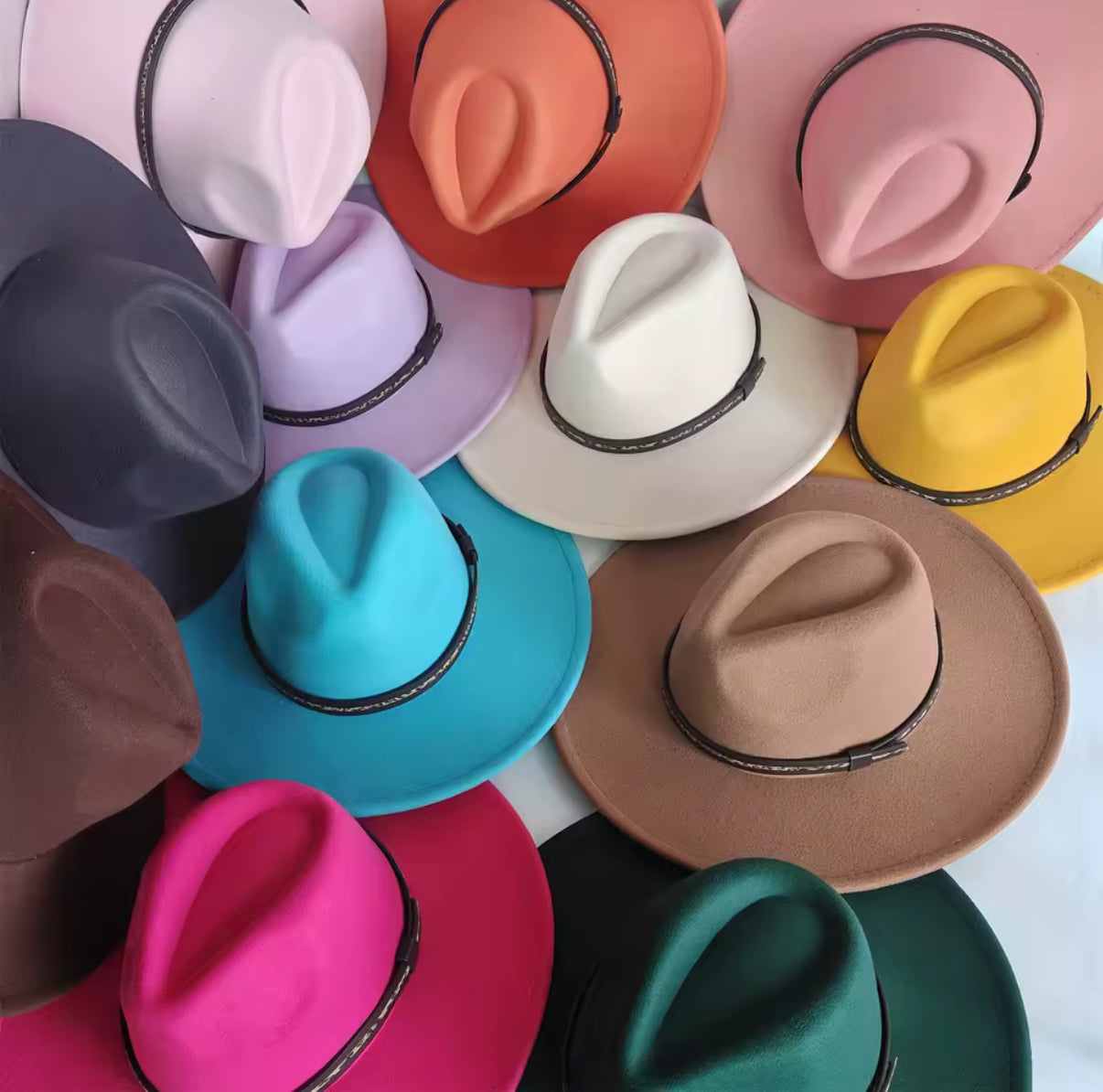 Wide Stiff Brim Fedora -With Leopard Accessory