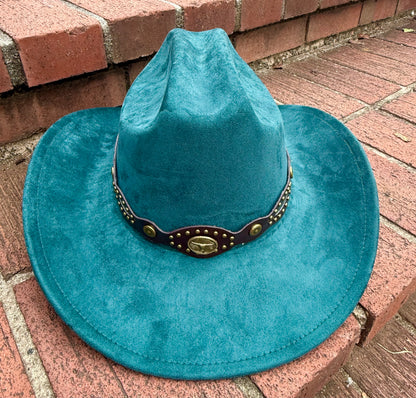 Premium Suede Cowboy Hat - Sanded Design, Unisex ,Adjustable & Stylish Suitable for Pyrography, Laser Engraving