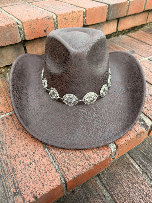 Snake Print Cowboy Hat - Accessorizmee