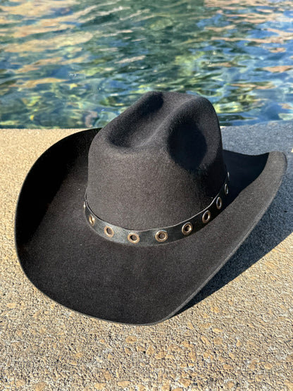 GoldRound 100% Wool Cowboy Hat Solid, Solid Cowboy Hat for Burning