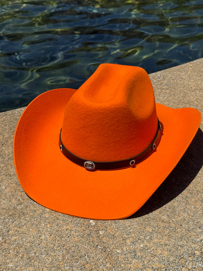 Diamond dice 100% Wool Cowboy Hat Solid, Solid Cowboy Hat for Burning