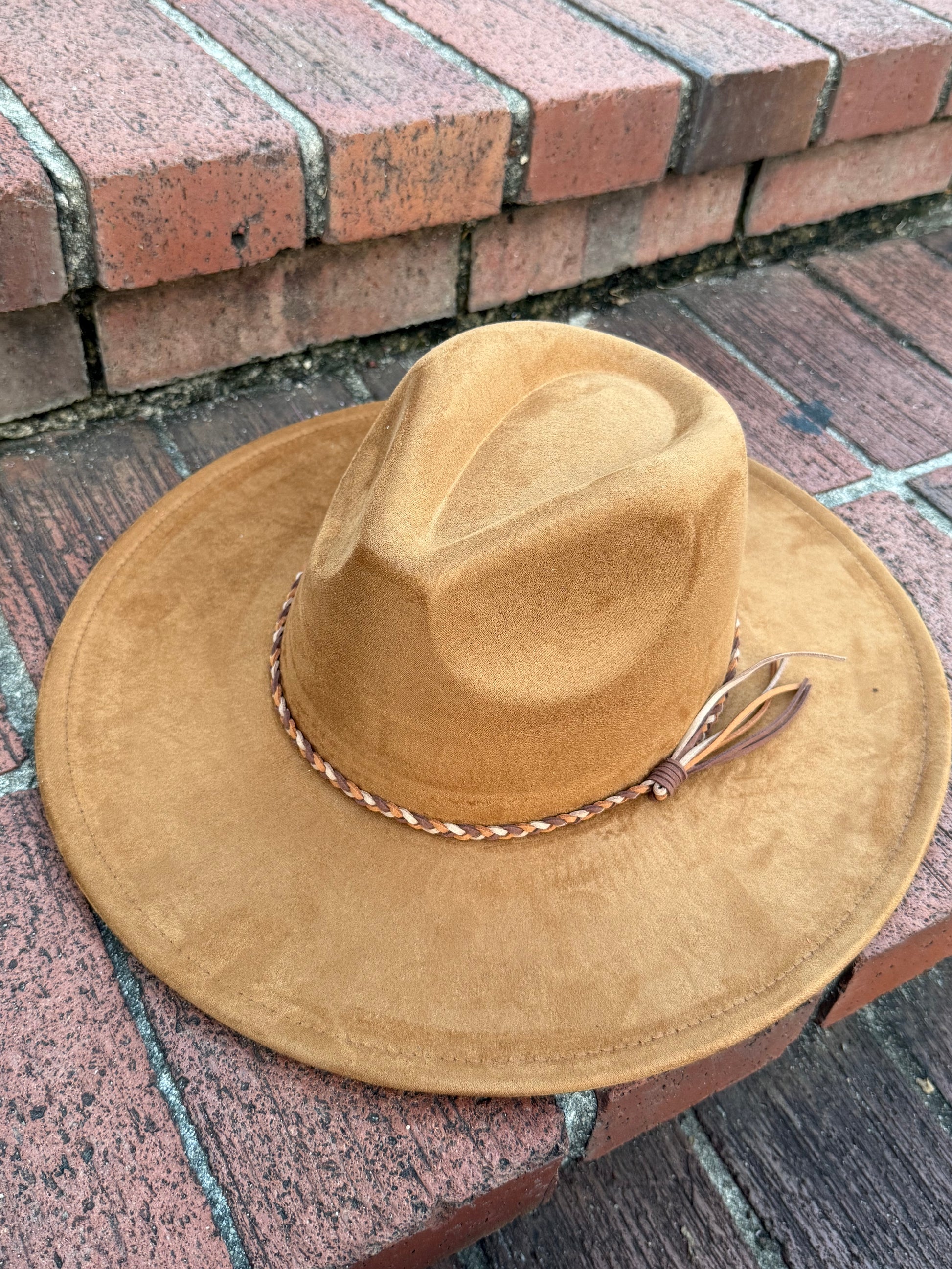 Vegan Suede Classic Wide Brim-Style Hat – Unisex ,Adjustable & Stylish Suitable for Pyrography, Laser Engraving - Accessorizmee