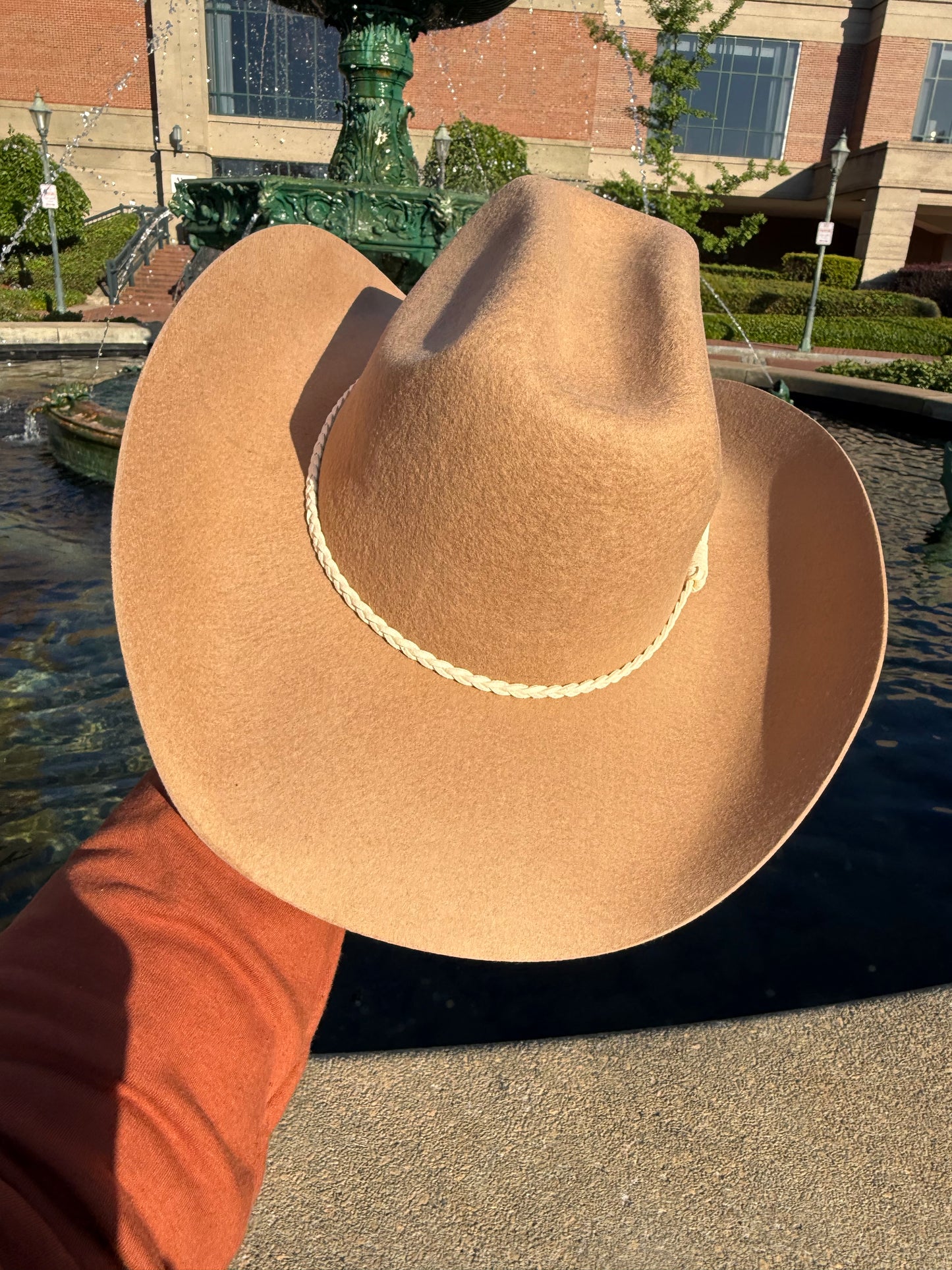 100% Wool Cowboy Hat Solid, Solid Cowboy Hat for Burning
