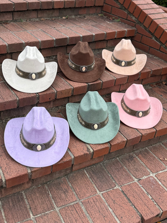 Premium Suede Cowboy Hat - Depths Design,  Unisex ,Adjustable & Stylish Suitable for Pyrography, Laser Engraving