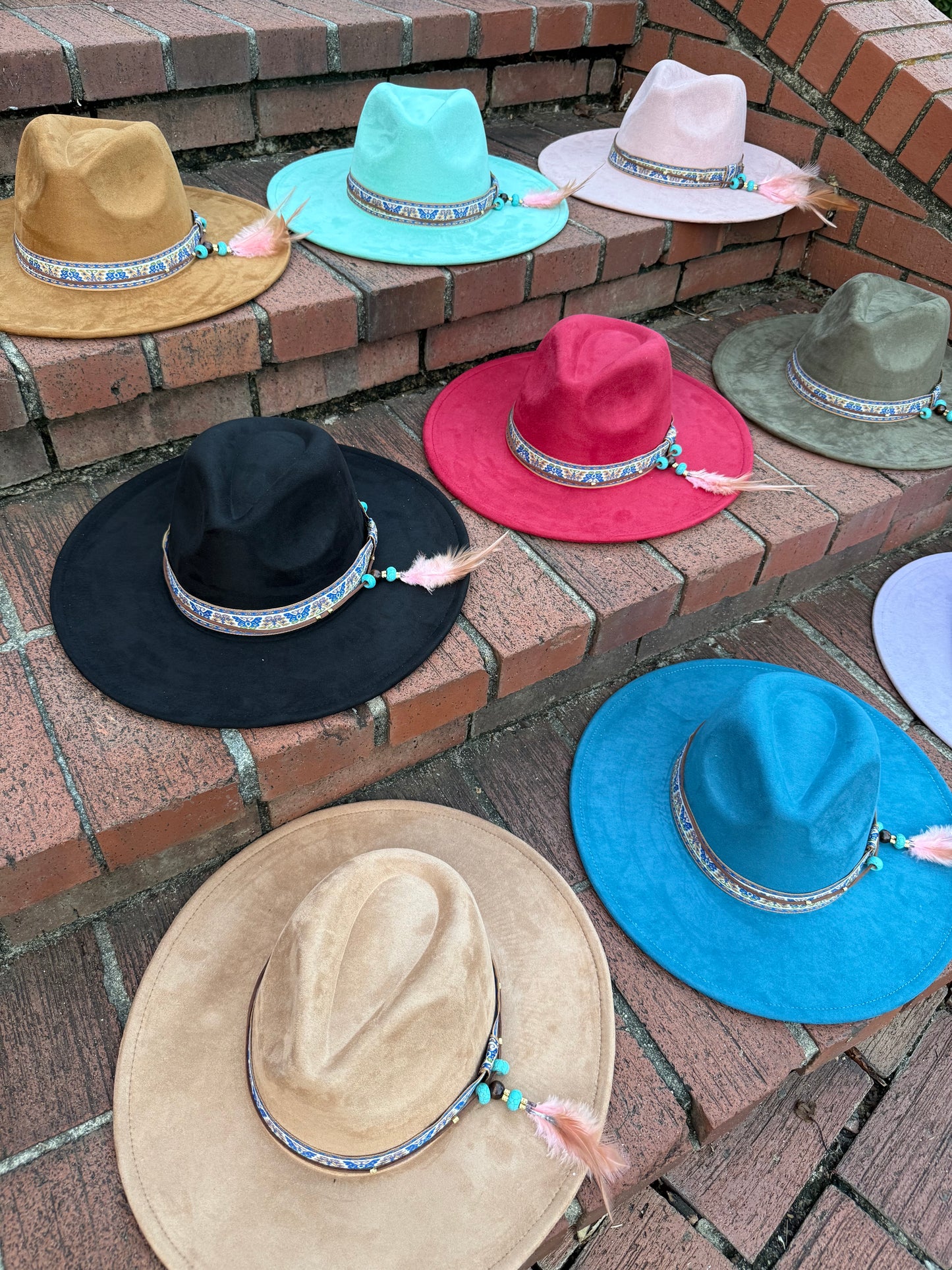 Dreams Suede Wide Brim Hat