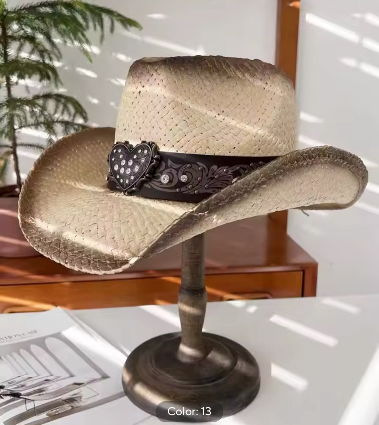 Heartless Country Straw hat-khaki