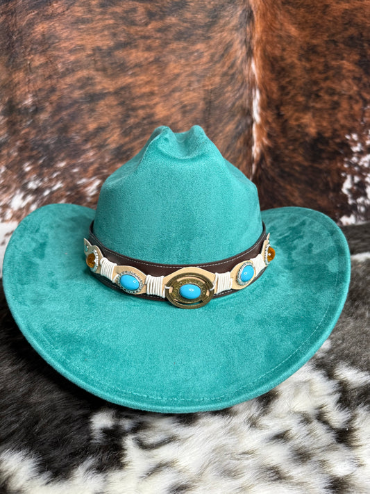 Premium Suede Cowboy Hat - Adjustable Straps Inside, Unisex Design, Size 56-58cm, Western Style, Fashionable & Functional, Shipped in a Box - Accessorizmee