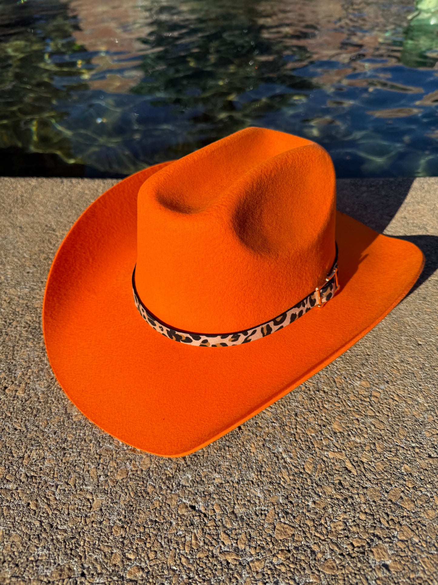 Leopard 100% Wool Cowboy Hat Solid, Solid Cowboy Hat for Burning