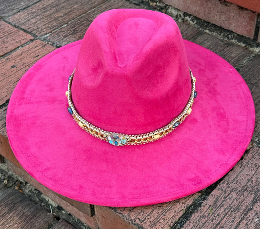 Rockme Suede Wide Brim Fedora
