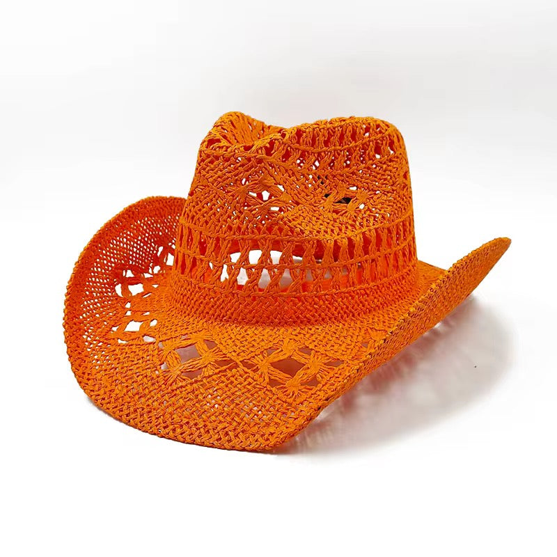 Hand Woven Straw Cowboy Hat