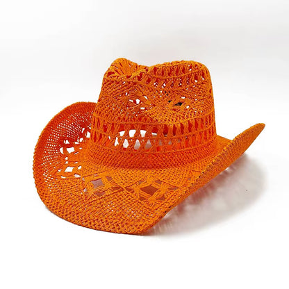 Hand Woven Straw Cowboy Hat