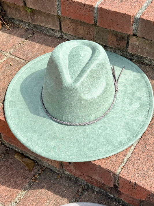 Vegan Suede Classic Wide Brim-Style Cowboy Hat – Unisex ,Adjustable & Stylish Suitable for Pyrography, Laser Engraving - Accessorizmee