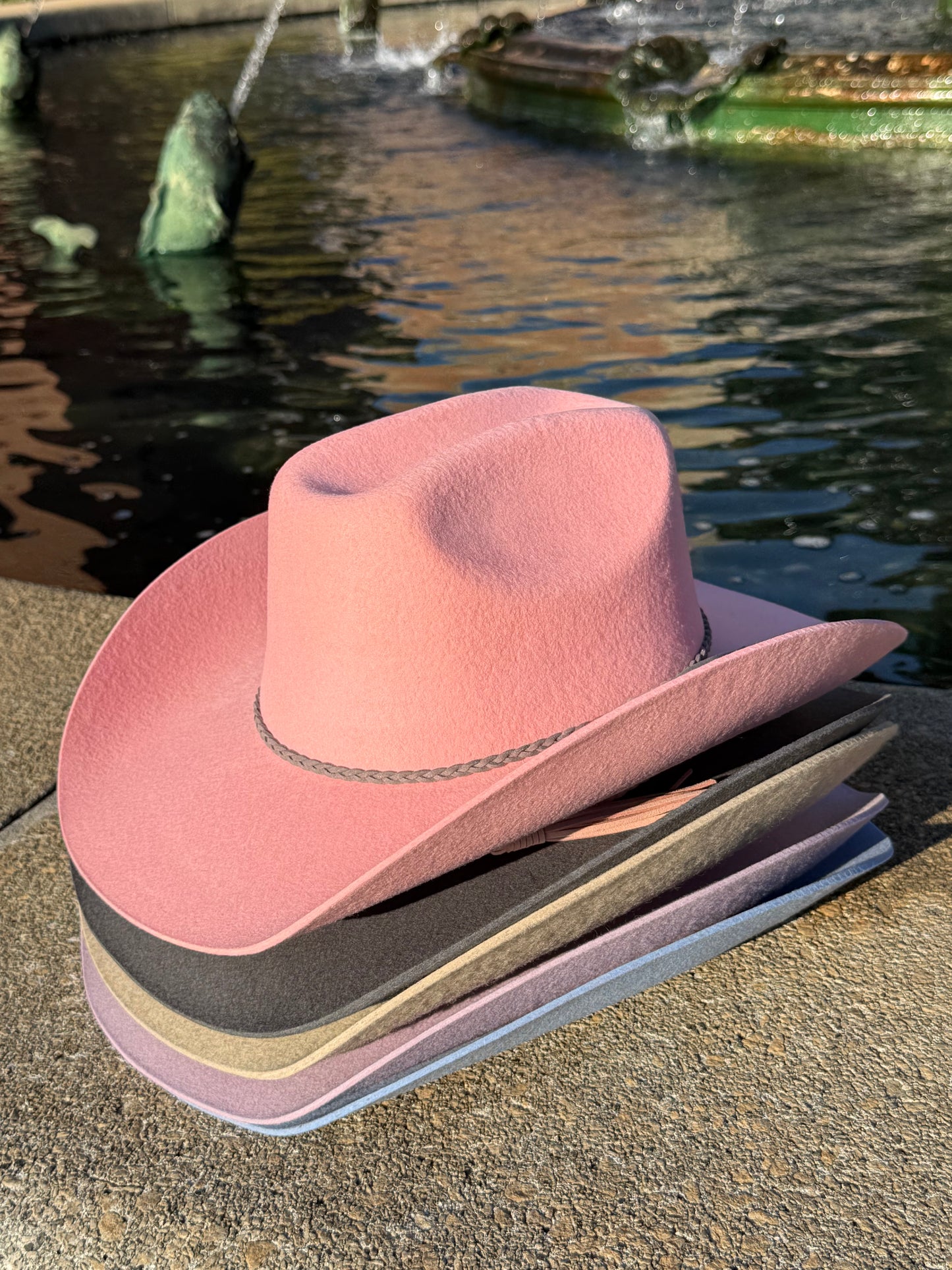 100% Wool Cowboy Hat Solid, Solid Cowboy Hat for Burning