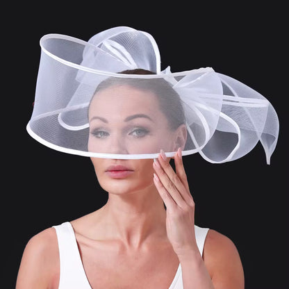 Fascinator Wedding Pillbox Hat Women Elegant Fascinator Hats Hair Clip Church Ladies Party Headpiece Headwear