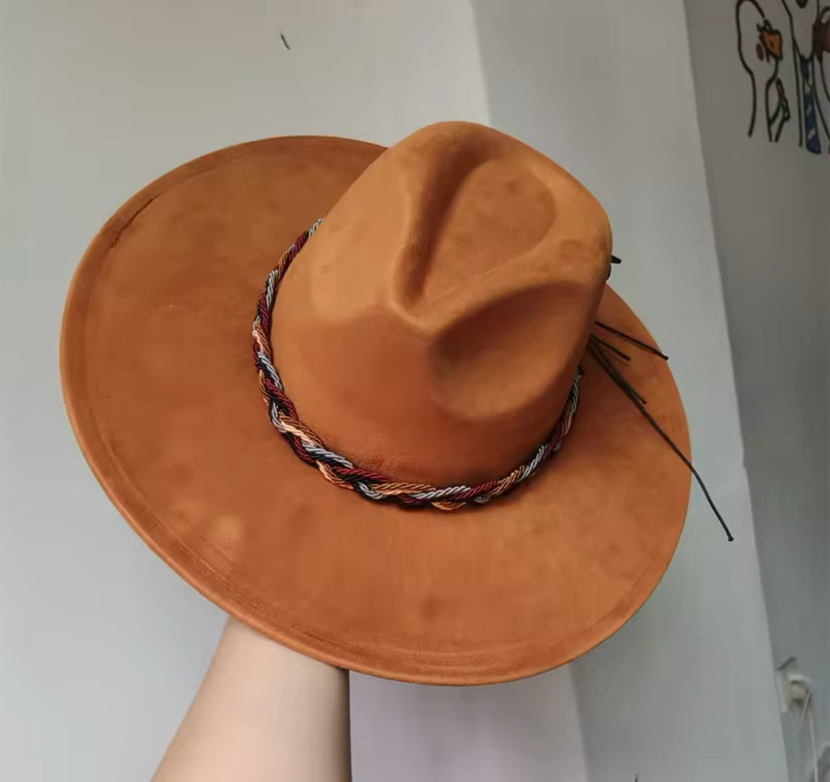 Twistme Suede wide brim Fedora