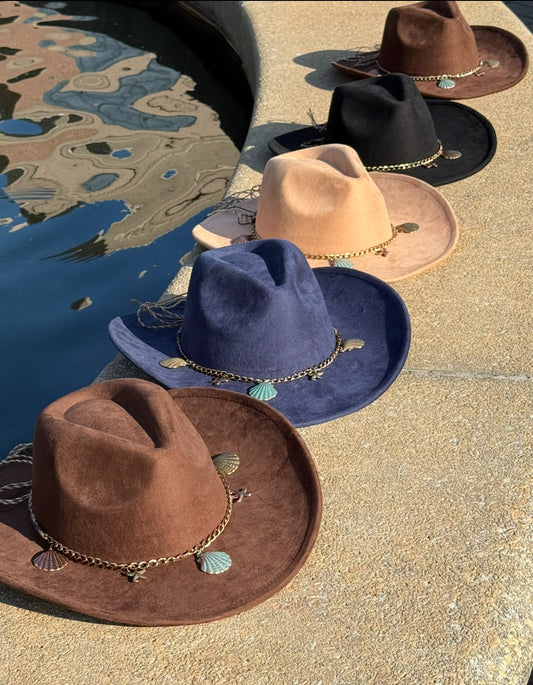 Shelled Suede Cowboy Hat