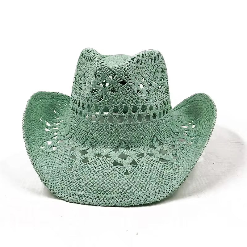 Hand Woven Straw Cowboy Hat