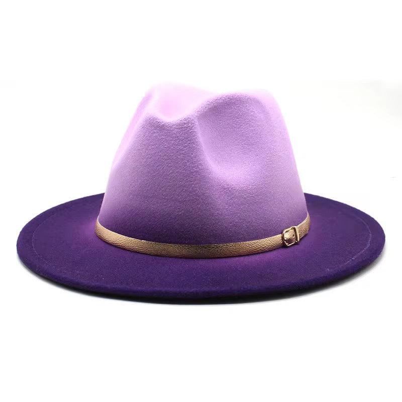 Gradient Fedora Hat-Purple