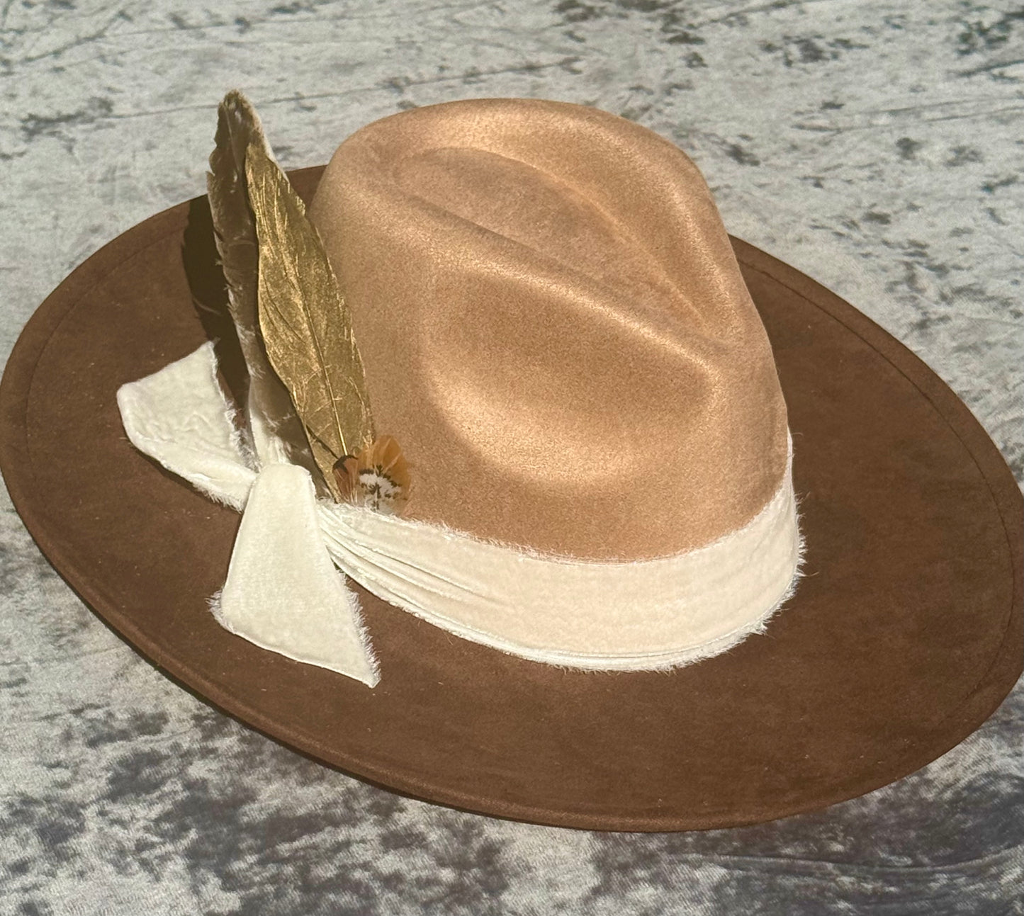 Luxury Toned Fedora Hat-Espresso