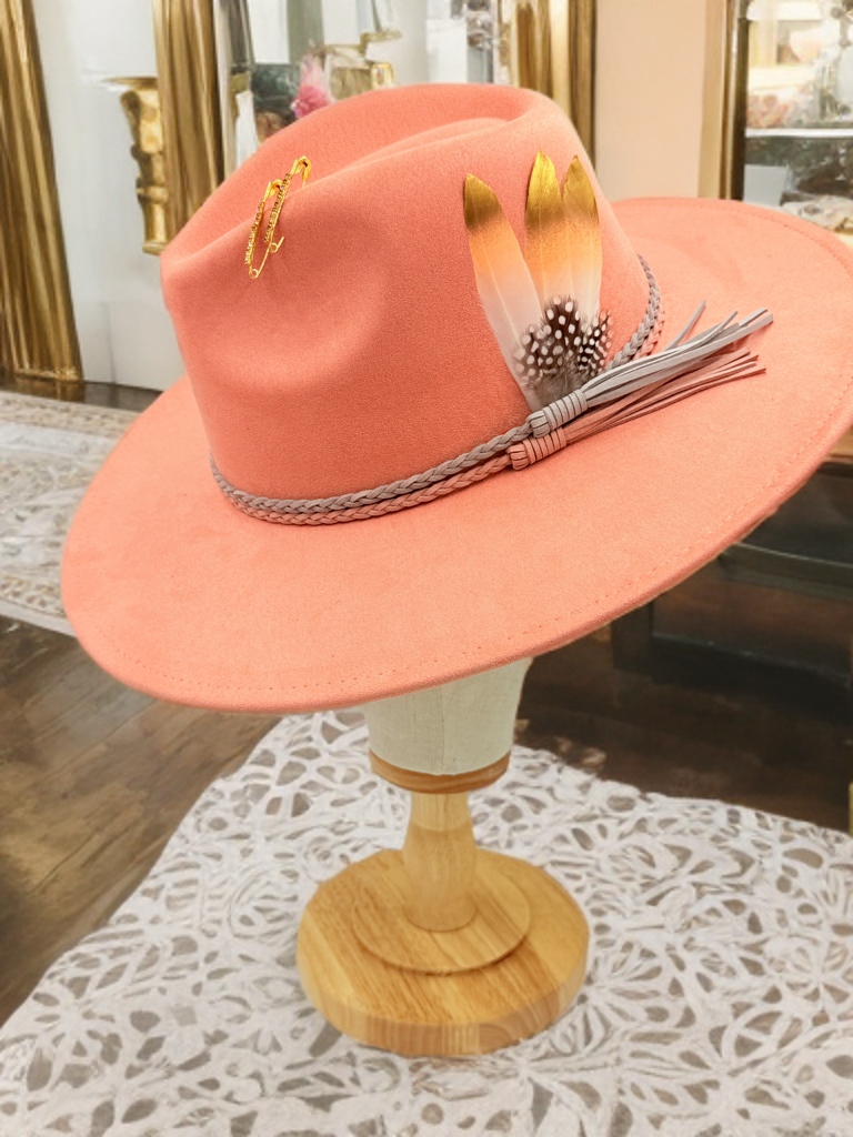 Luxury Fedora Hat -Melonburst