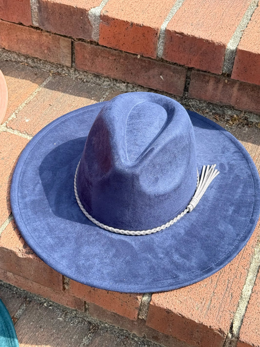 Vegan Suede Classic Wide Brim-Style Hat – Unisex ,Adjustable & Stylish Suitable for Pyrography, Laser Engraving - Accessorizmee
