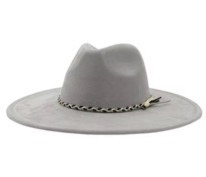 Vegan Suede Classic Wide Brim-Style Hat – Unisex ,Adjustable & Stylish Suitable for Pyrography, Laser Engraving