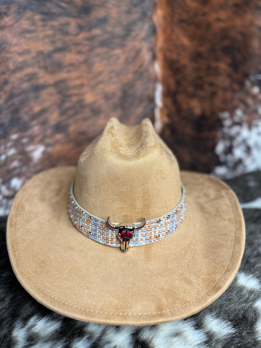 Premium Suede Cowboy Hat - Adjustable Straps Inside, Unisex Design, Size 56-58cm, Western Cowboy Style, Fashionable & Functional, Shipped in a Box - Accessorizmee