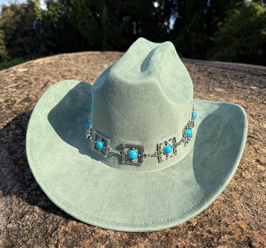 Premium Parly Suede pinched Cowboy Hat