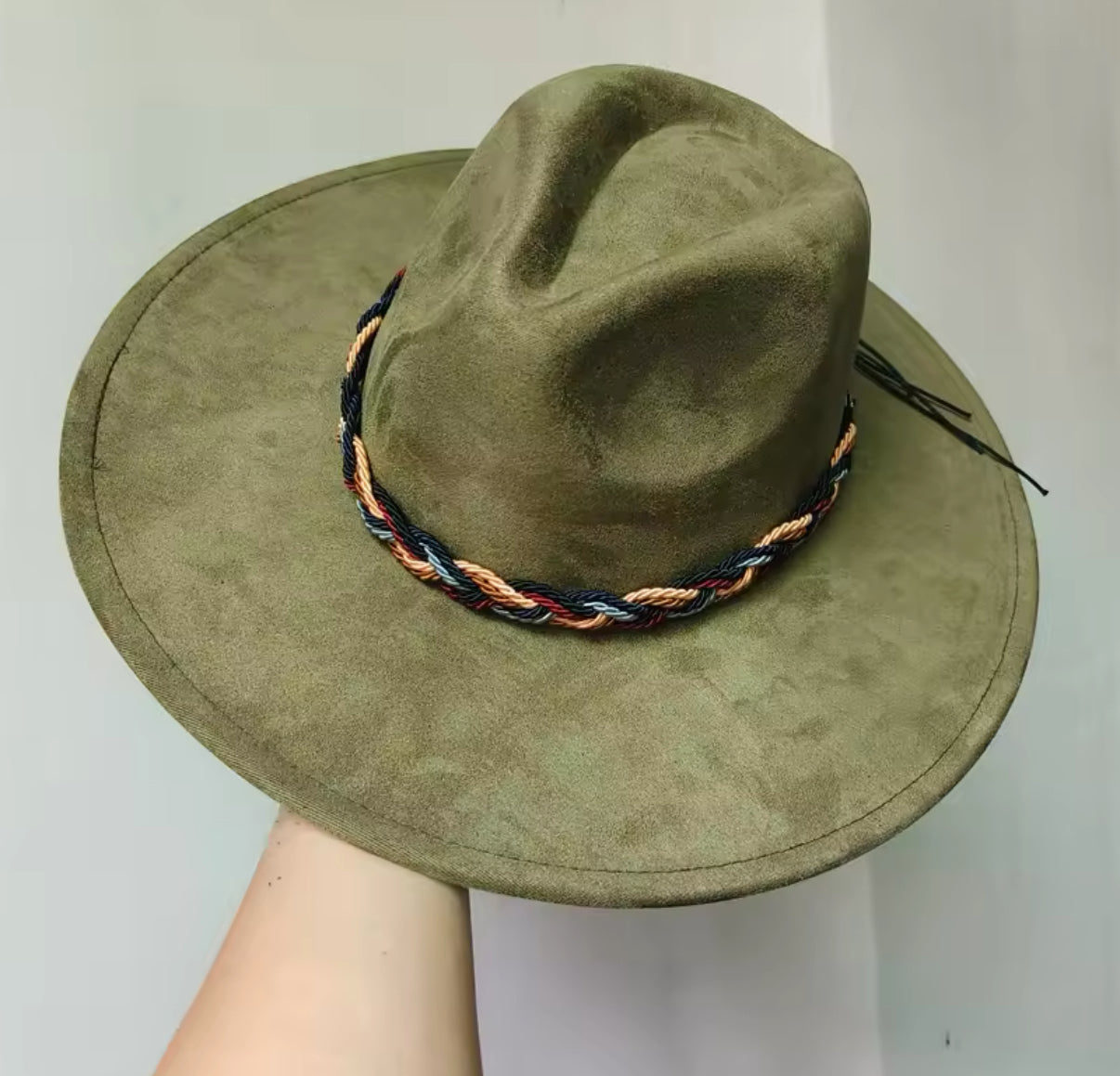 Twistme Suede wide brim Fedora