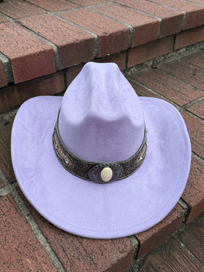 Premium Suede Cowboy Hat - Depths Design,  Unisex ,Adjustable & Stylish Suitable for Pyrography, Laser Engraving