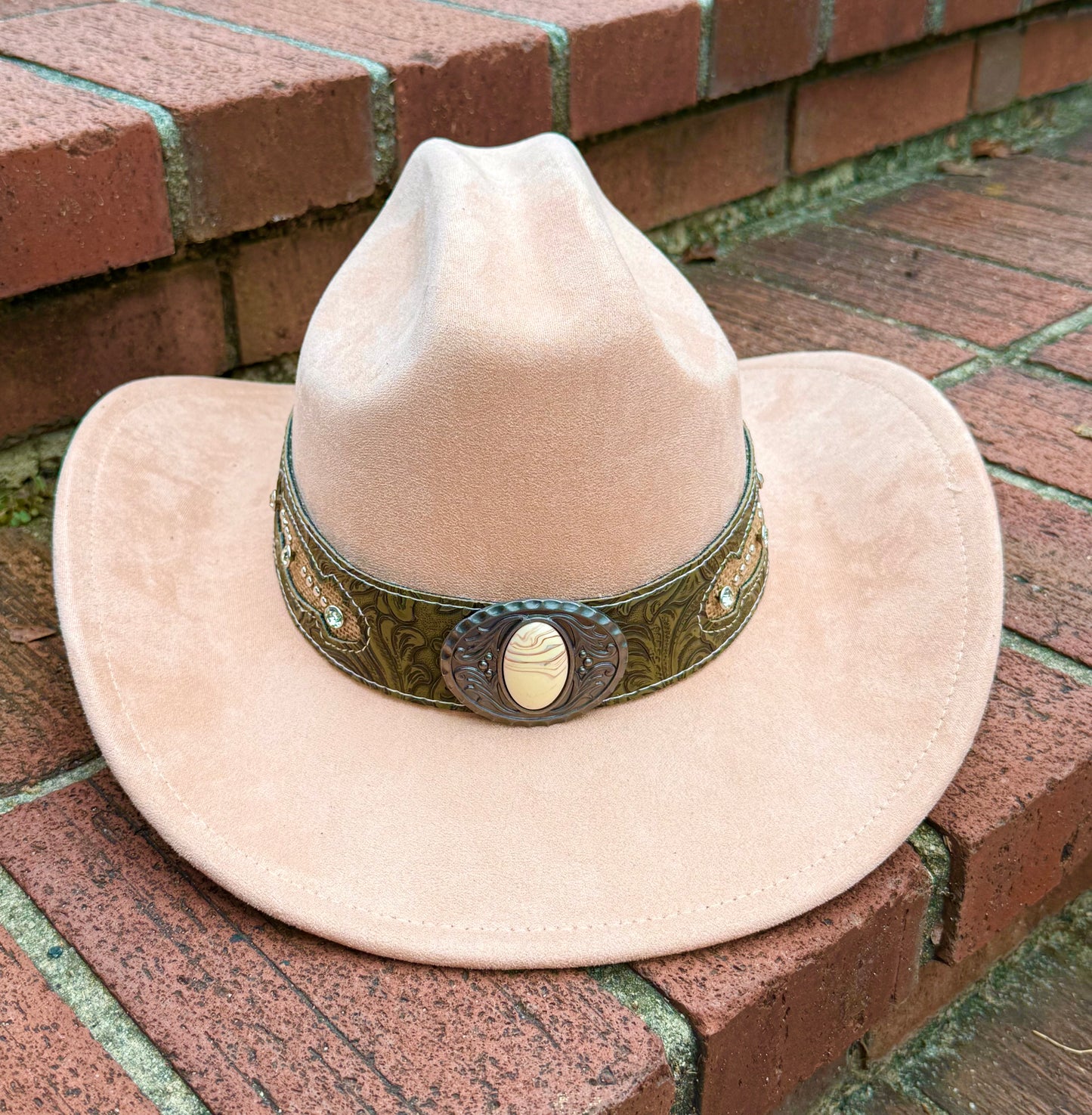 Premium Suede Cowboy Hat - Depths Design,  Unisex ,Adjustable & Stylish Suitable for Pyrography, Laser Engraving